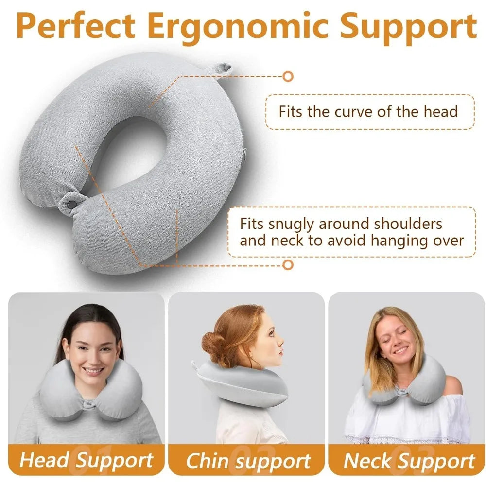 U-förmiges Memory Foam-Reisekissen