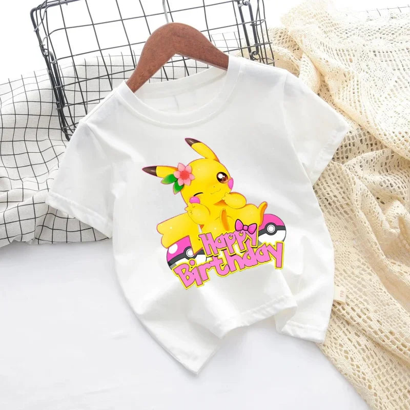 Pikachu Kids & Adult Cartoon T-Shirt