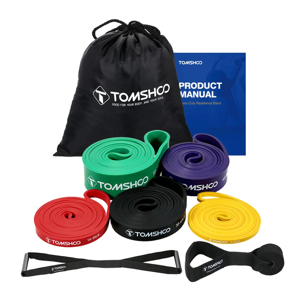5-Pack Pull-Up Assist Bands Set