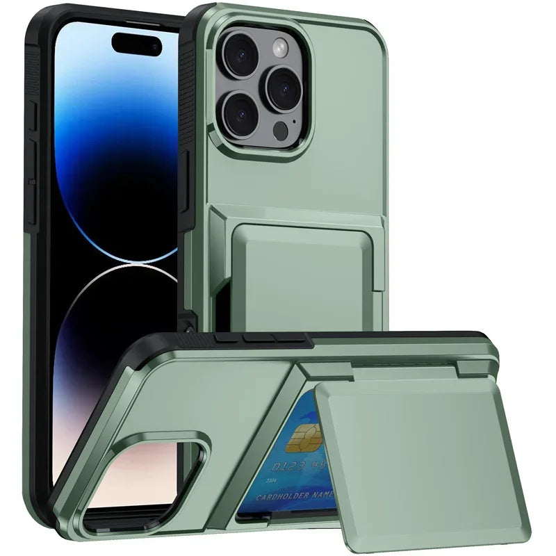 Card Wallet Flip Stand iPhone Case