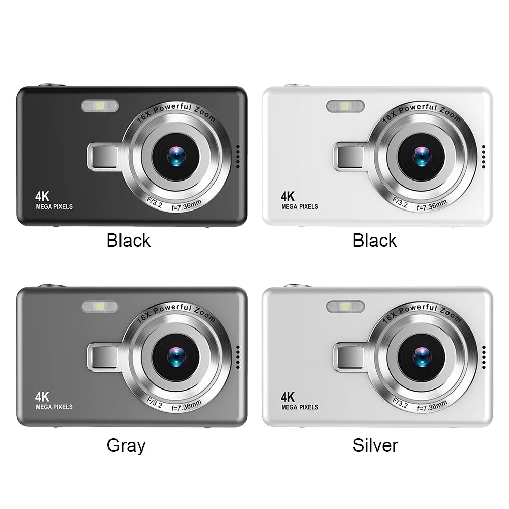 4K HD Vlogging Camera – 96MP Portable