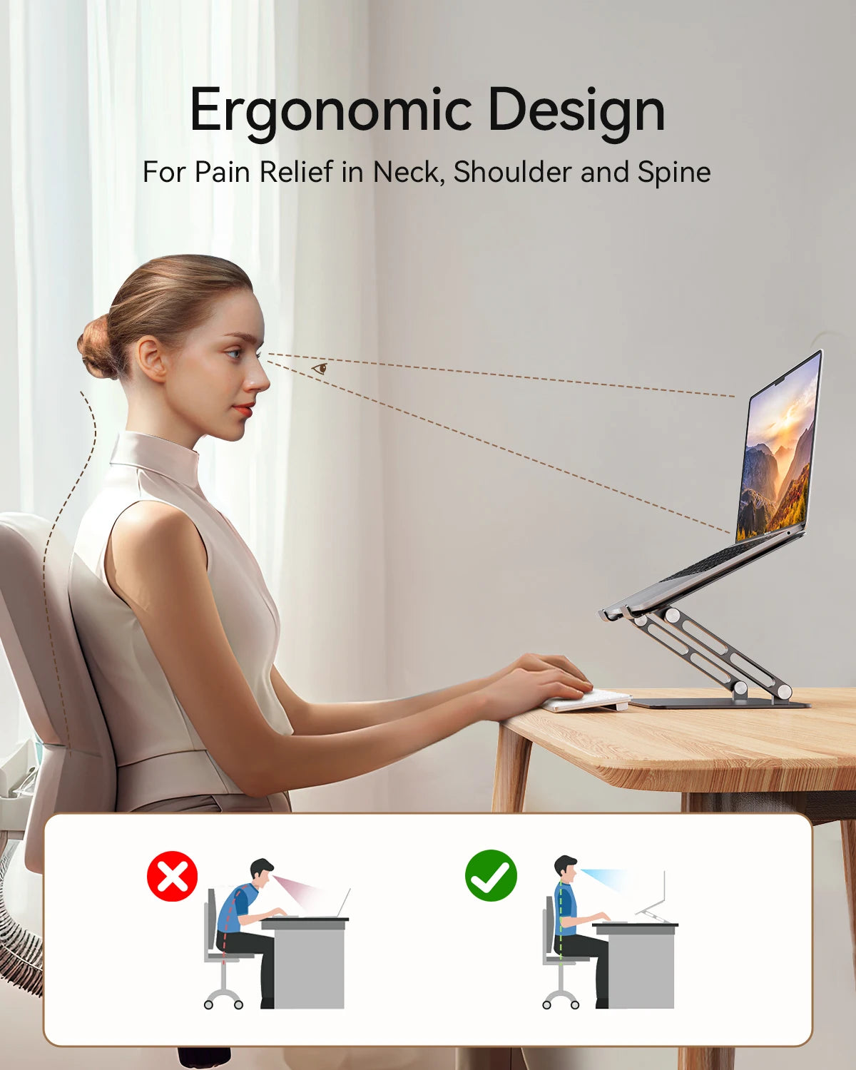 ST05 Adjustable Aluminum Laptop Stand