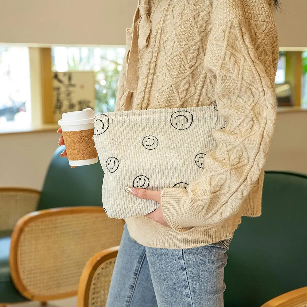 GUTGNK Corduroy Makeup & Pencil Bag