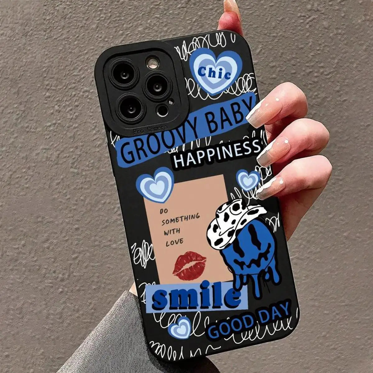 Funny Letter & Lips iPhone Case