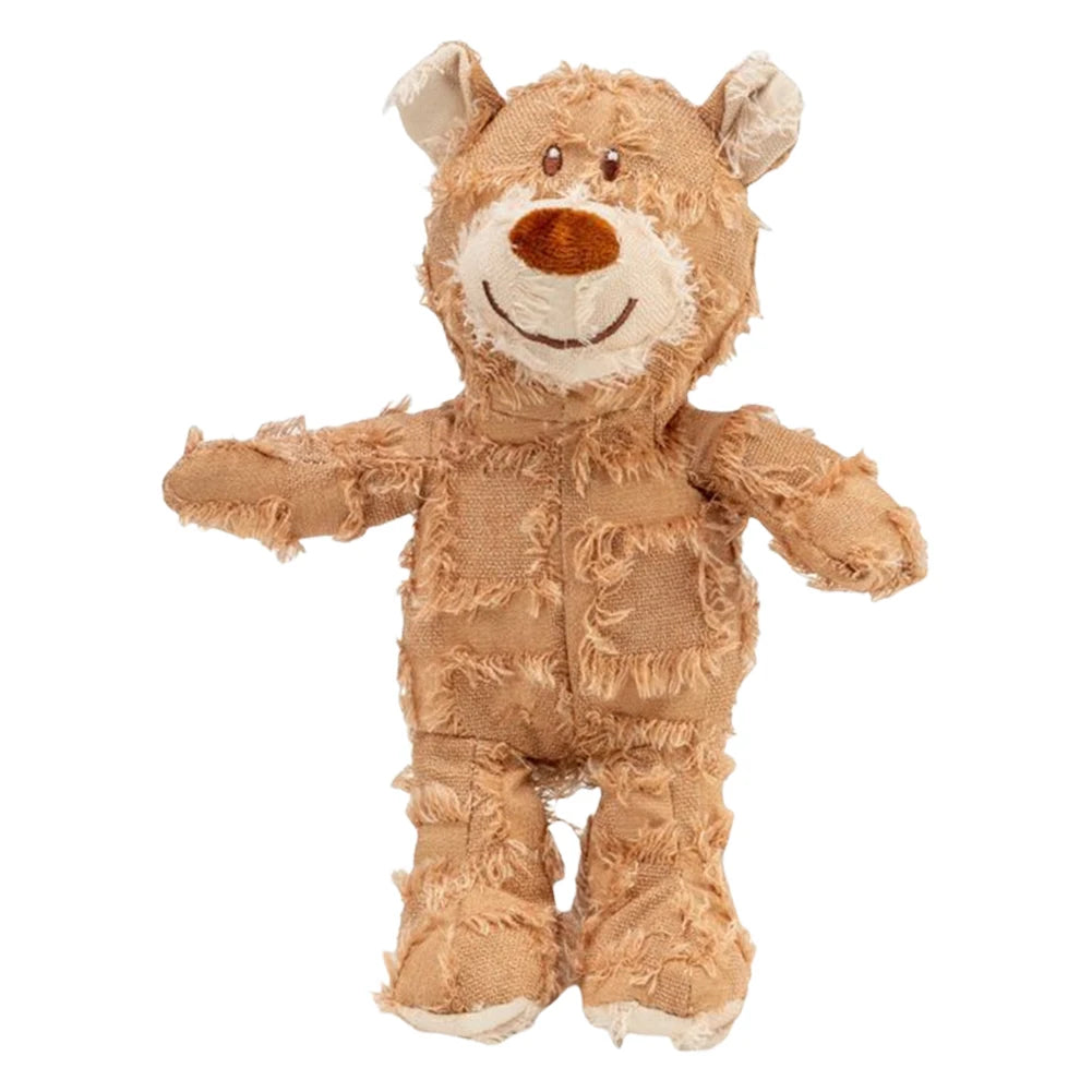 Squeaky Plush Bear Dog Toy Durable Fun