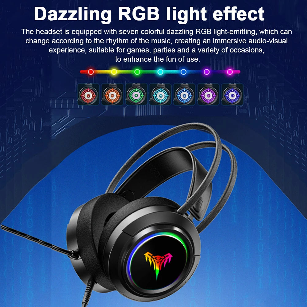 Gaming Headset with Mic Over-Ear
