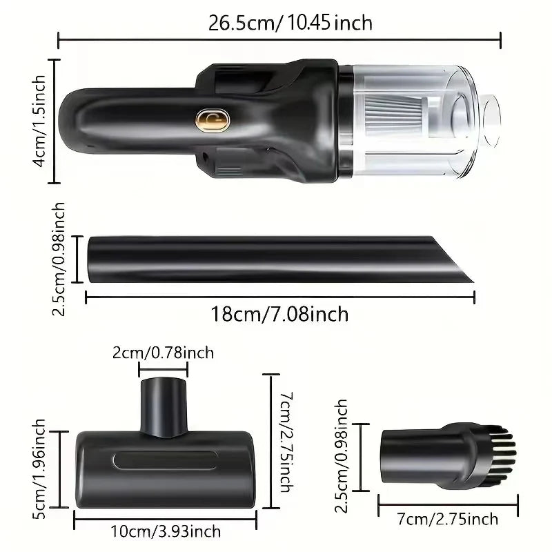 Wireless Wet Dry Handheld Car Vacuum