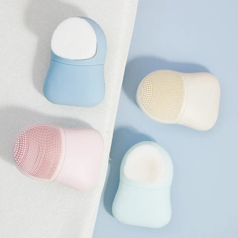 Double Head Silicone Face Wash Brush