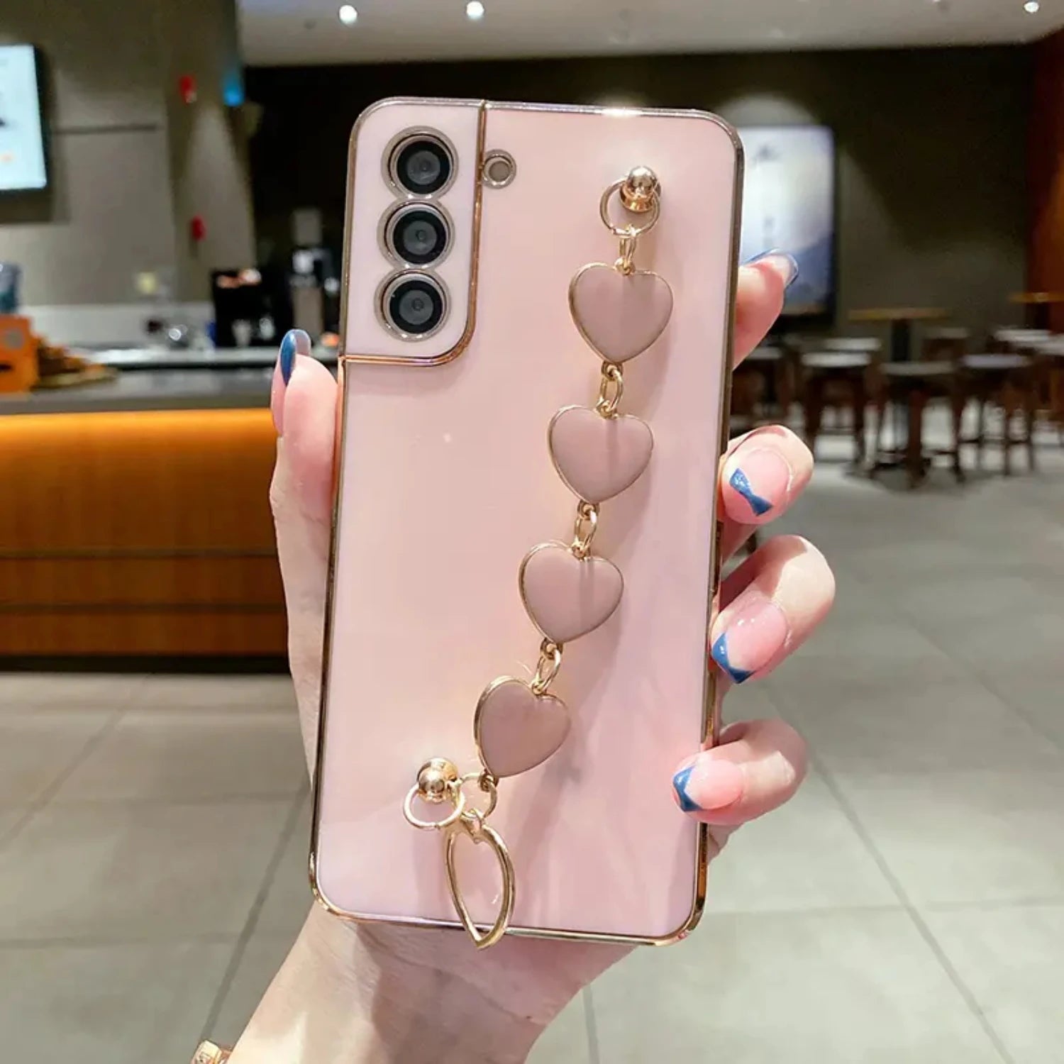 Heart Chain Shockproof Galaxy Case