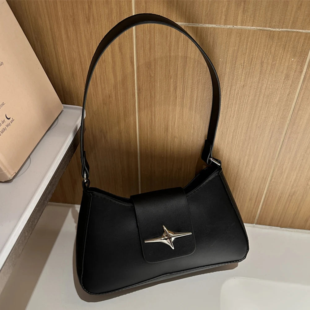 Y2K Sequin PU Leather Shoulder Bag