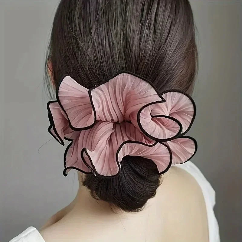 Korean Retro Oversize Chiffon Scrunchies