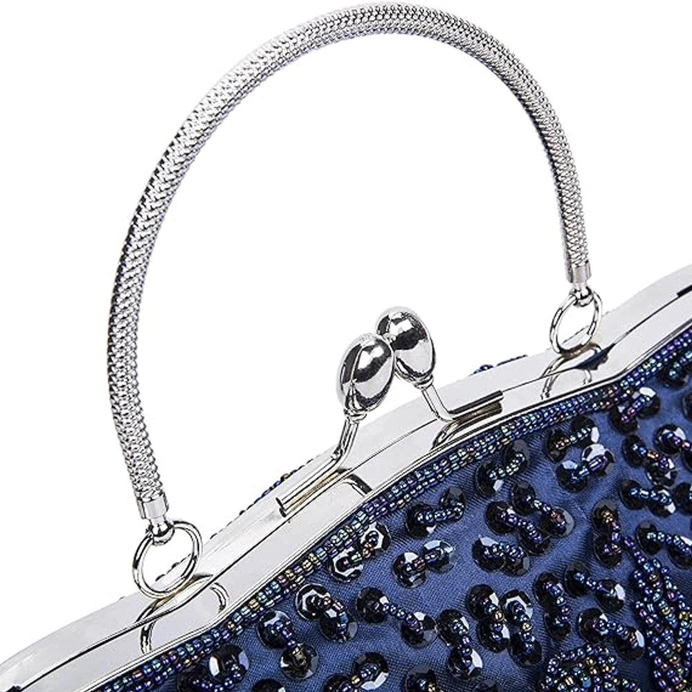 Retro Beaded Women’s Evening Clutch Bag