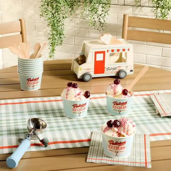 Light Blue Ice Cream Scoop with Grip