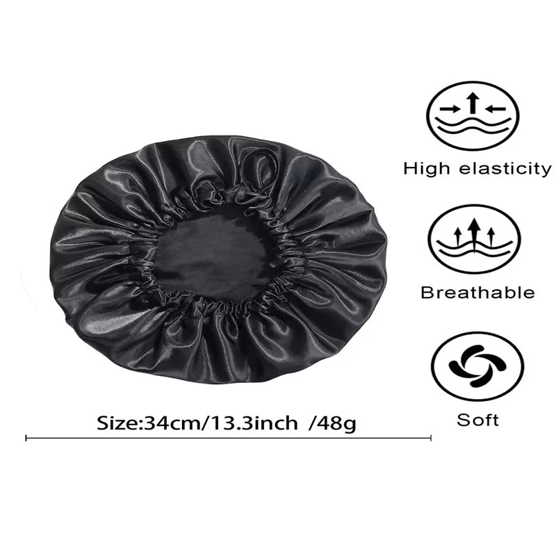 Soft Silk Adjustable Sleep Hair Cap