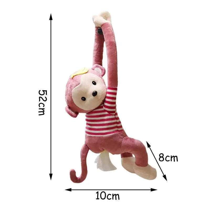 Cute Cartoon Monkey Tissue Box Cover