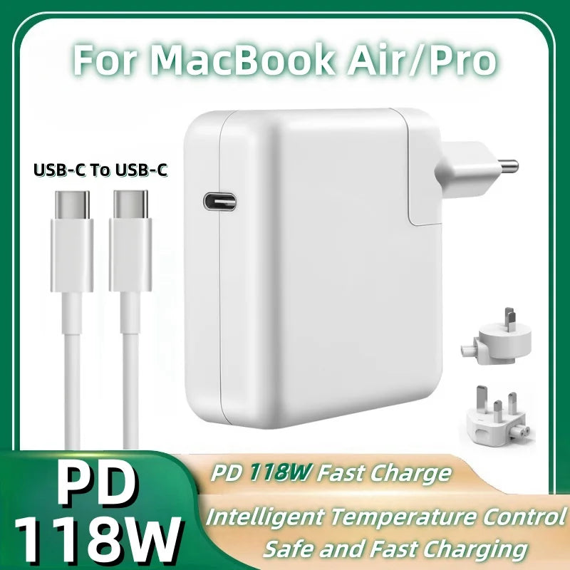PD 118W USB-C-Schnellladegerät für MacBook Air/Pro 