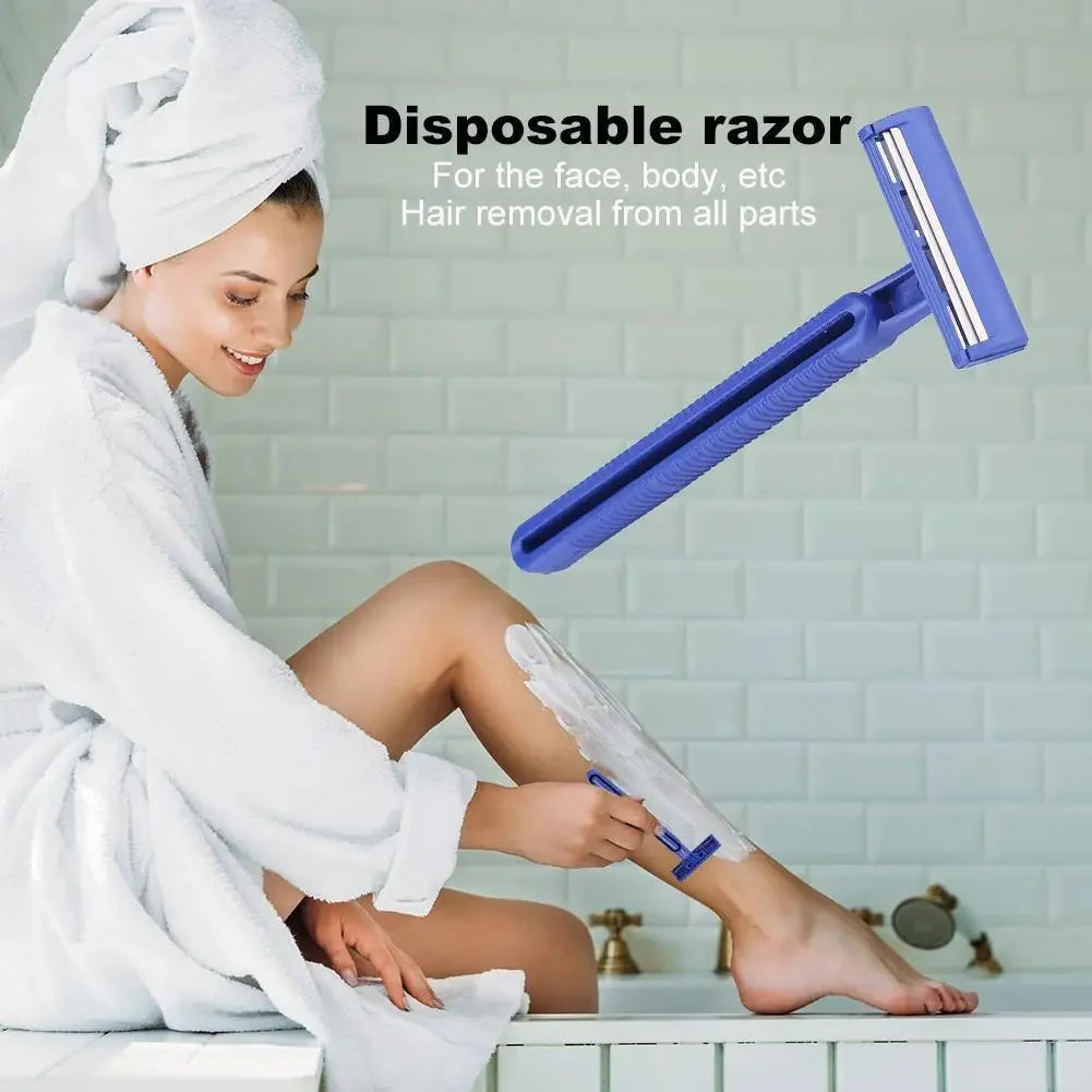 50/100PCS Twin Blade Disposable Razors
