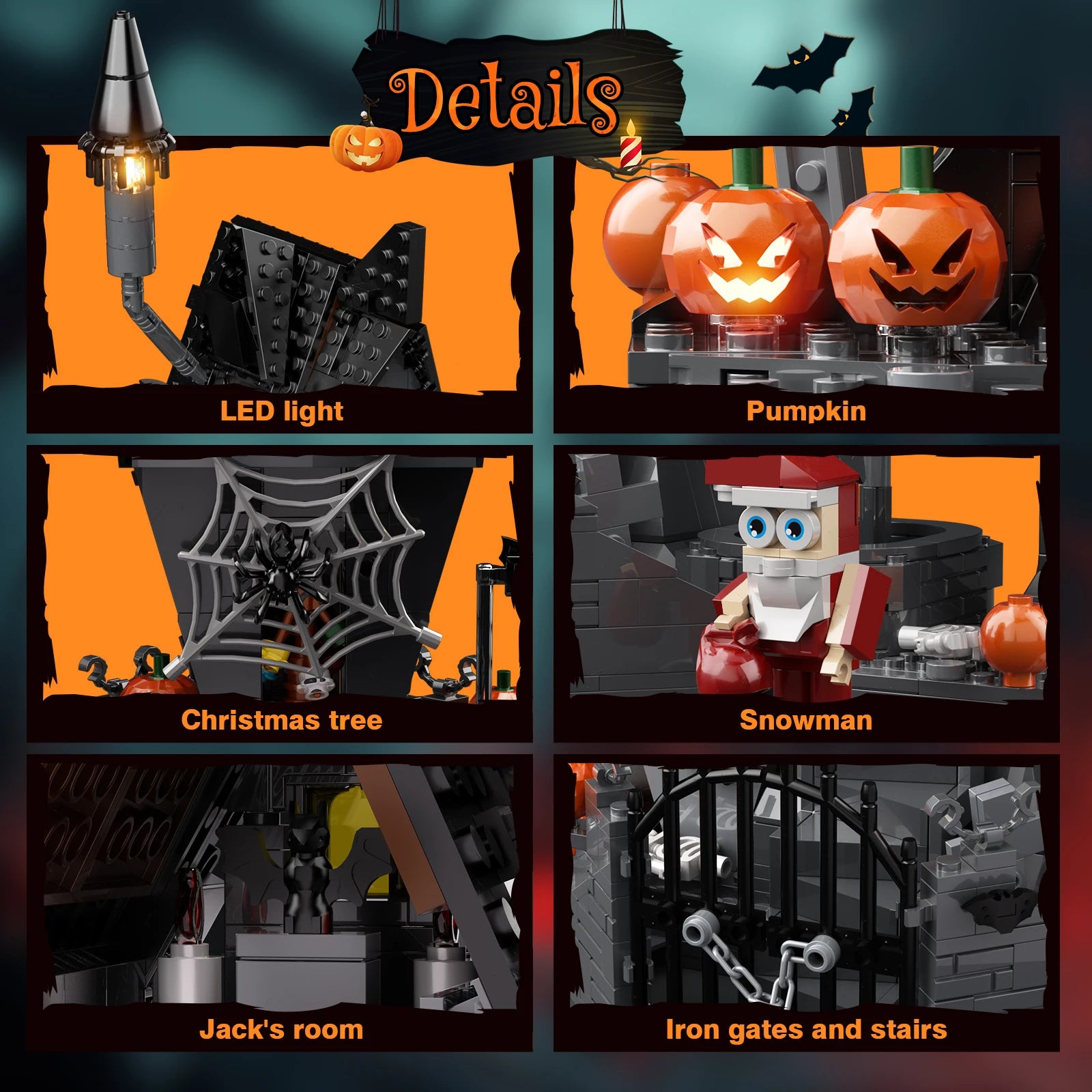 Nightmare Before Christmas House Blocks