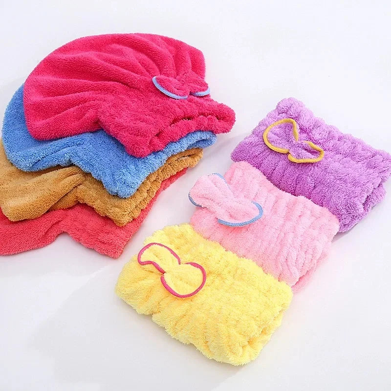 Microfiber Quick-Dry Hair Cap Wrap