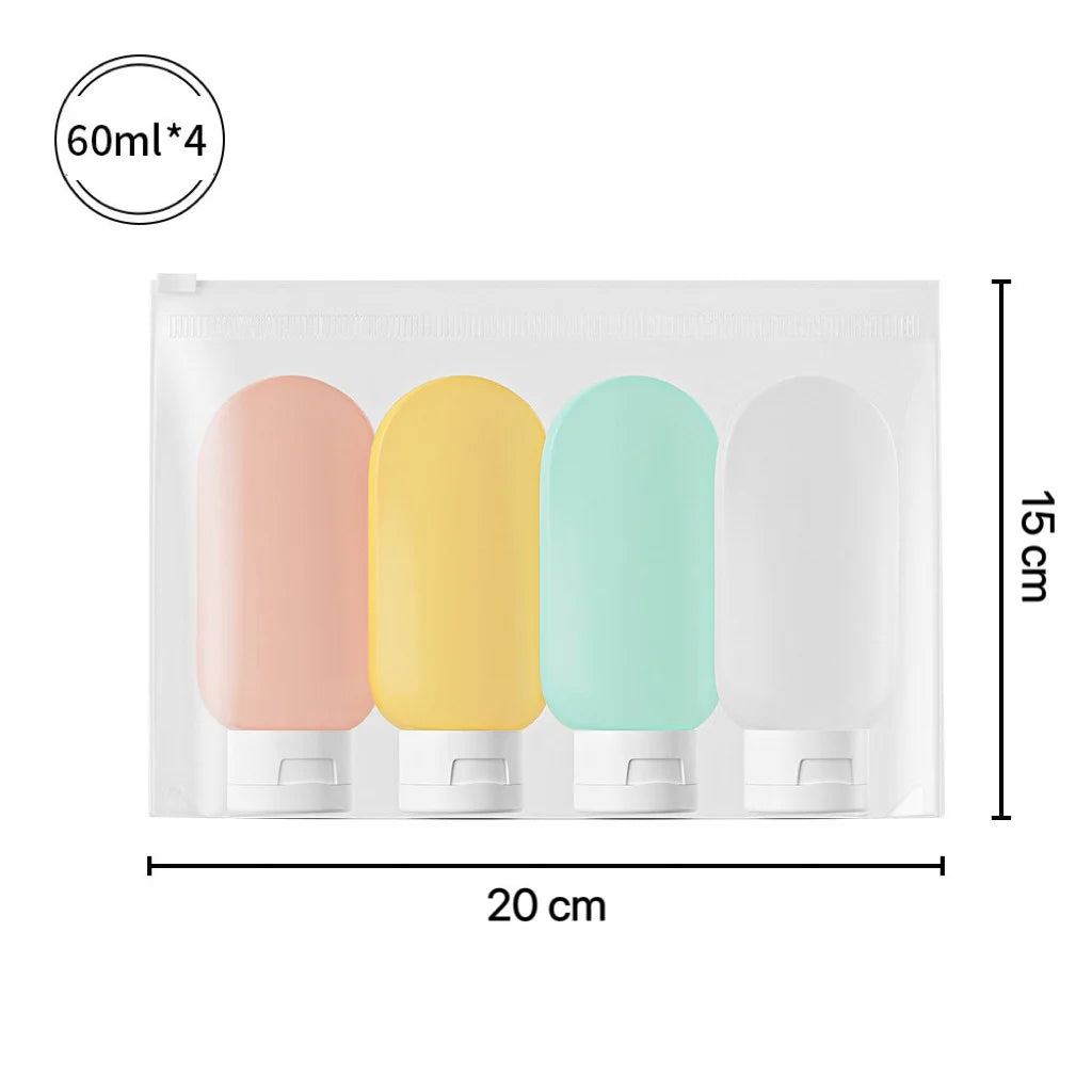 4pcs Travel Refillable Bottle Set