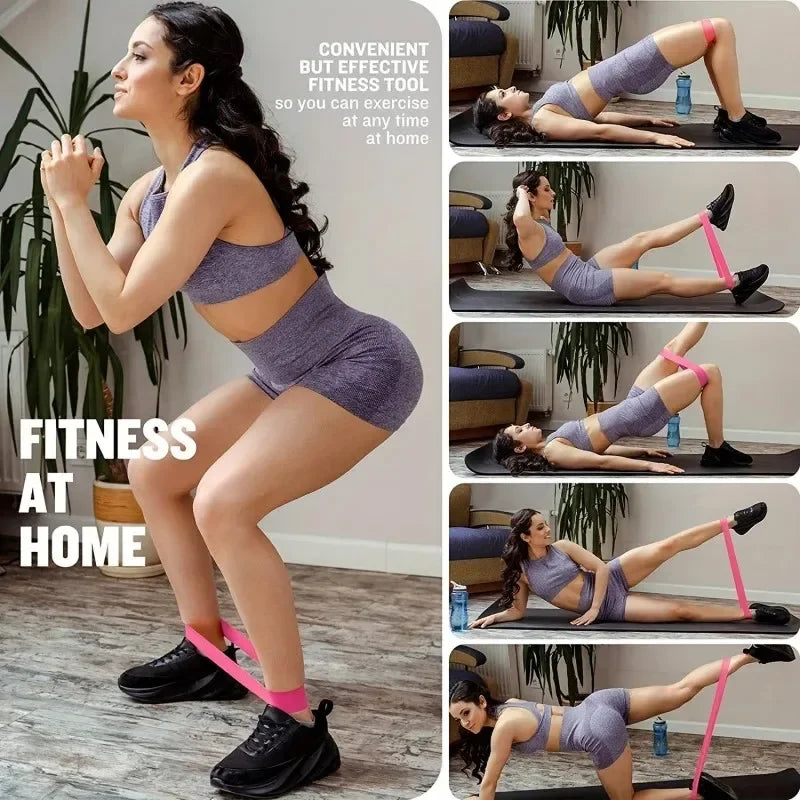 5Pcs Fitness Elastic Resistance Band Set