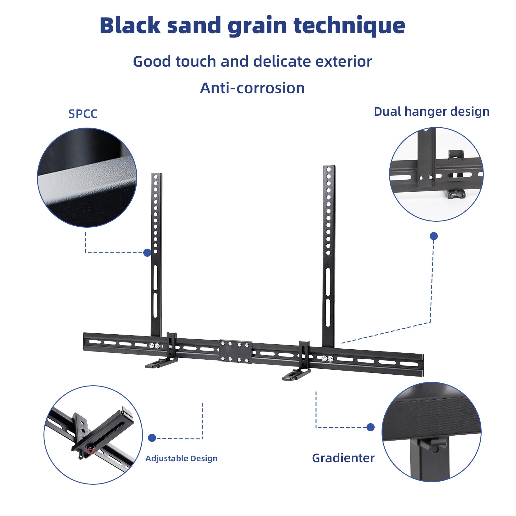 Universal Soundbar Mount for TV & Wall