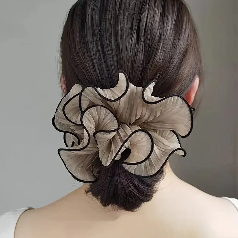 Korean Retro Oversize Chiffon Scrunchies