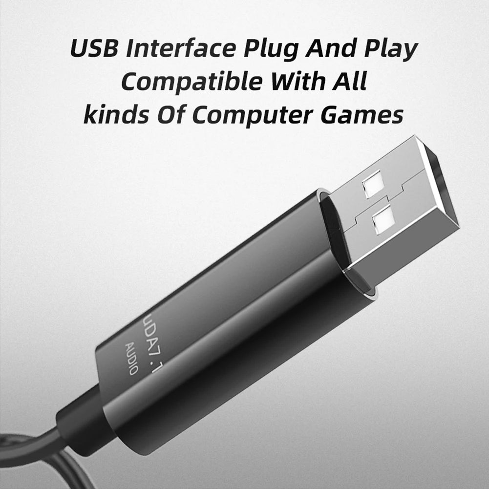 USB Wired Gaming Headset with Mic