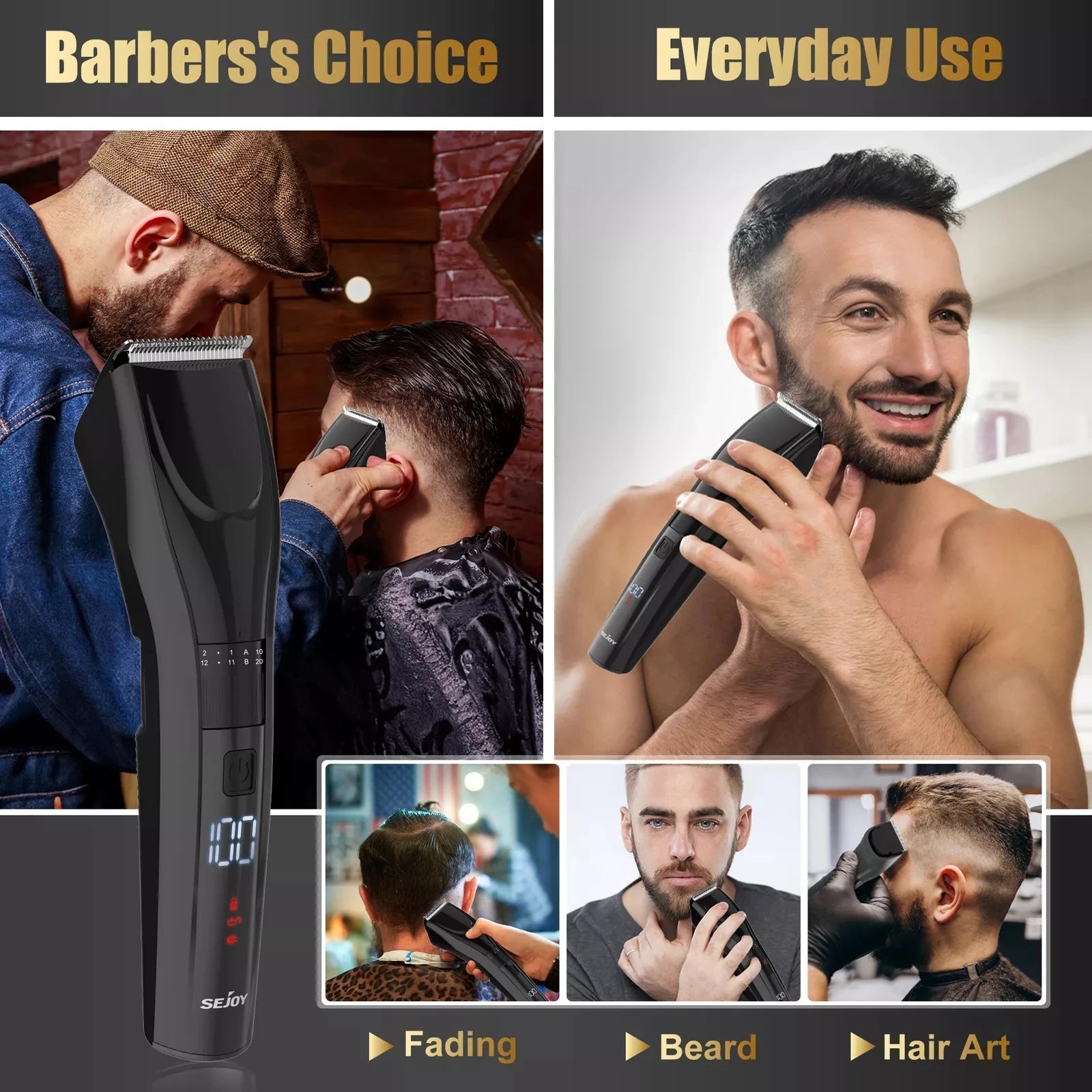 SEJOY Cordless Hair Clippers Kit