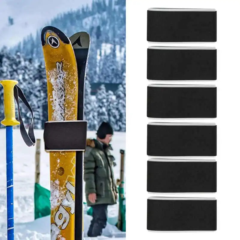 6pcs Adjustable Nylon Ski Straps Set