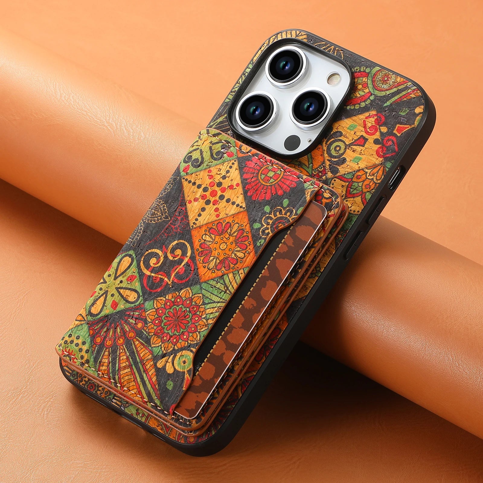 Denior Floral Cork Case iPhone 12–16