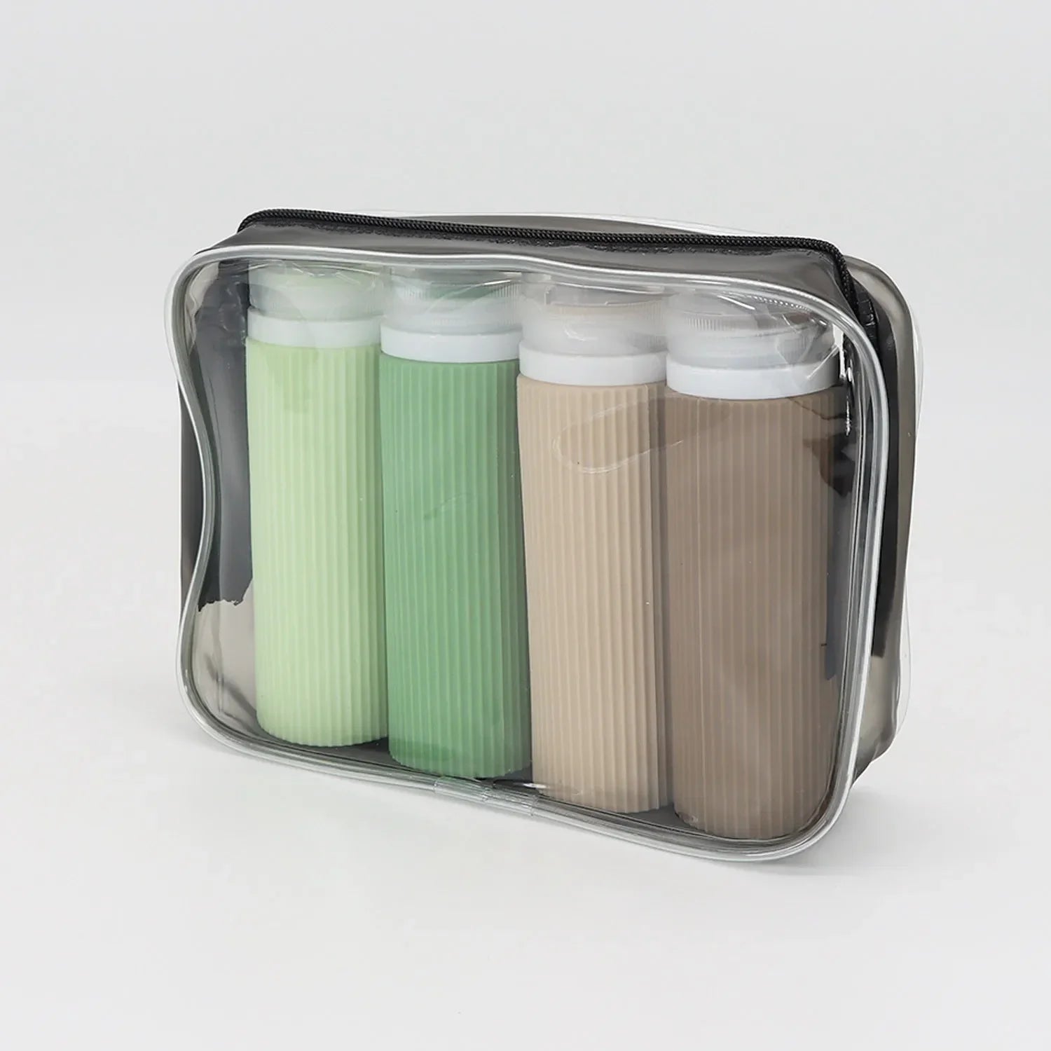 4pcs 100ML Silicone Travel Bottles Set