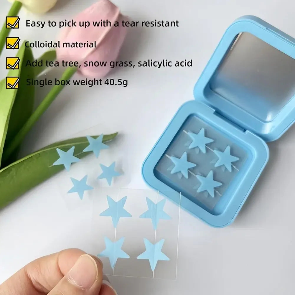 Star Acne Patches with Mirror Box