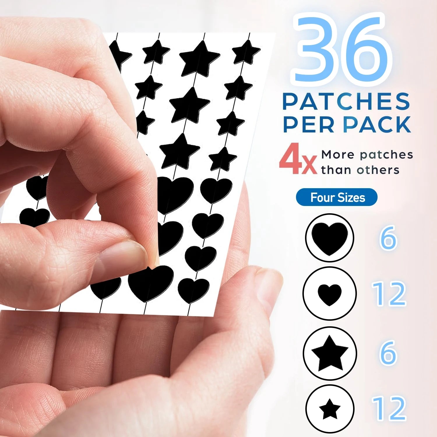 432pcs Colorful Invisible Acne Patches