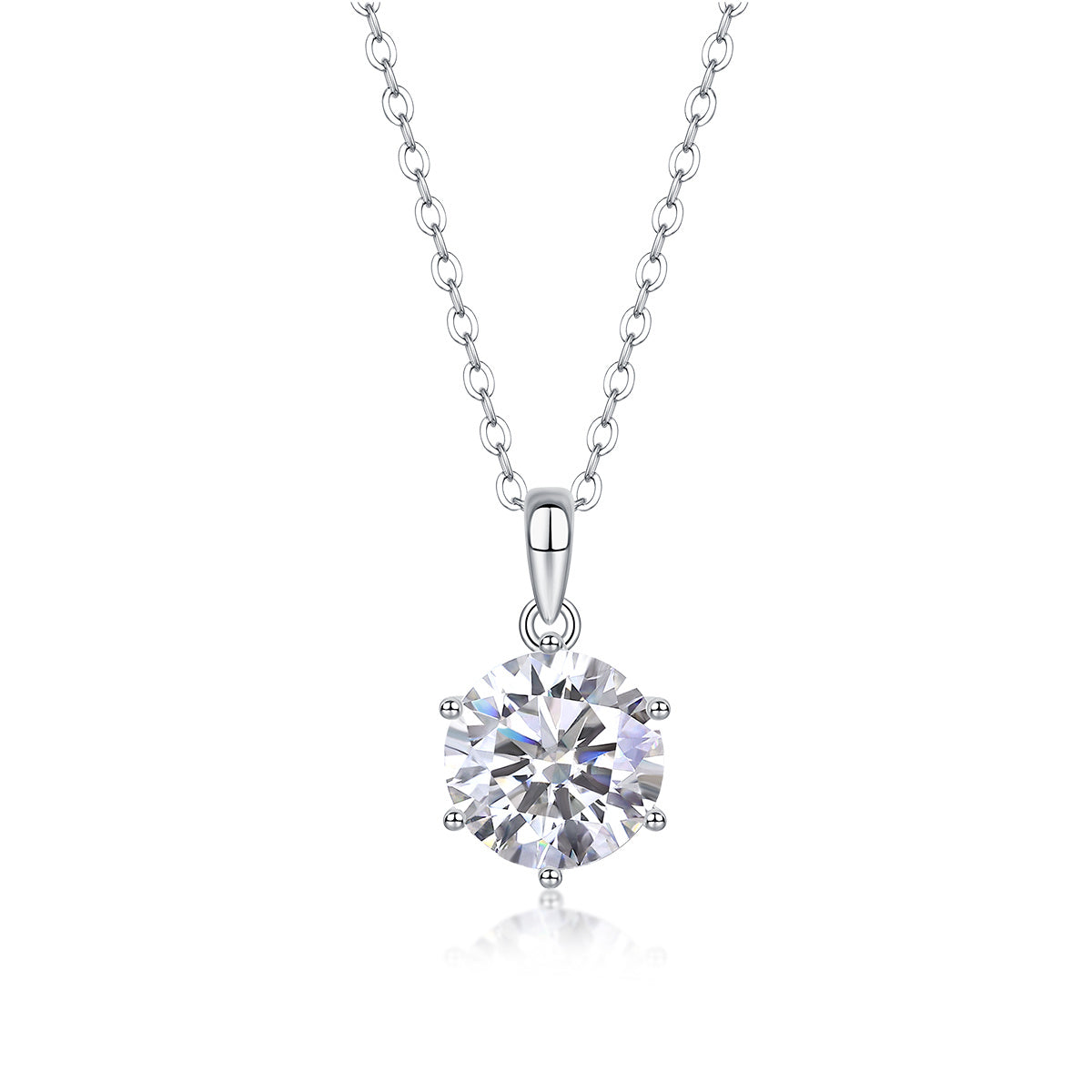 Erfrischendes Breeze Moissanite Halsketten-Set
