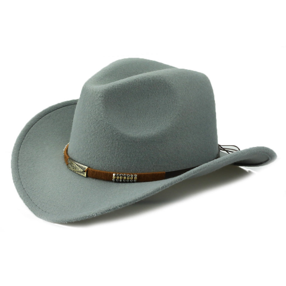 Trendy Woolen Denim Cap