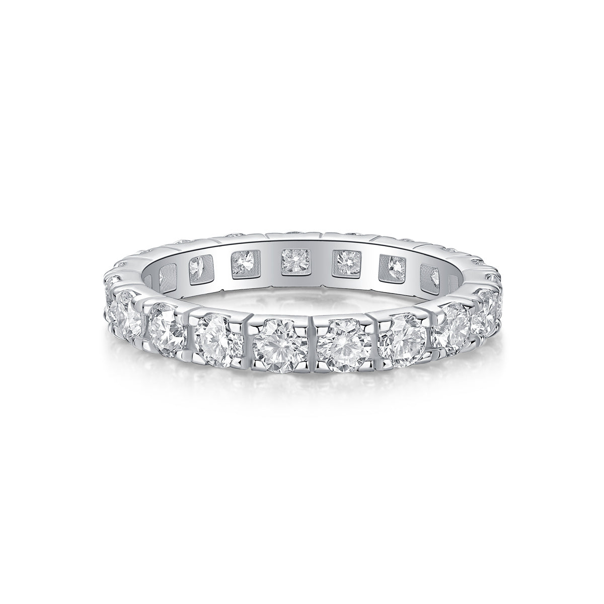 Starry Sky Moissanite Silver Ring