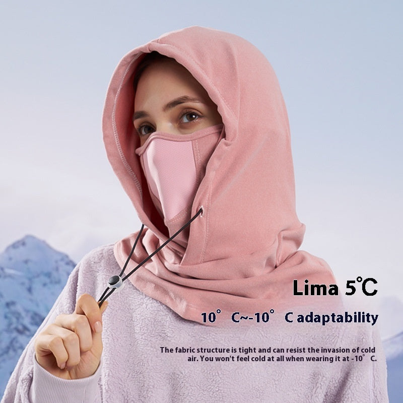 Thermal Fleece Hooded Neck Warmer