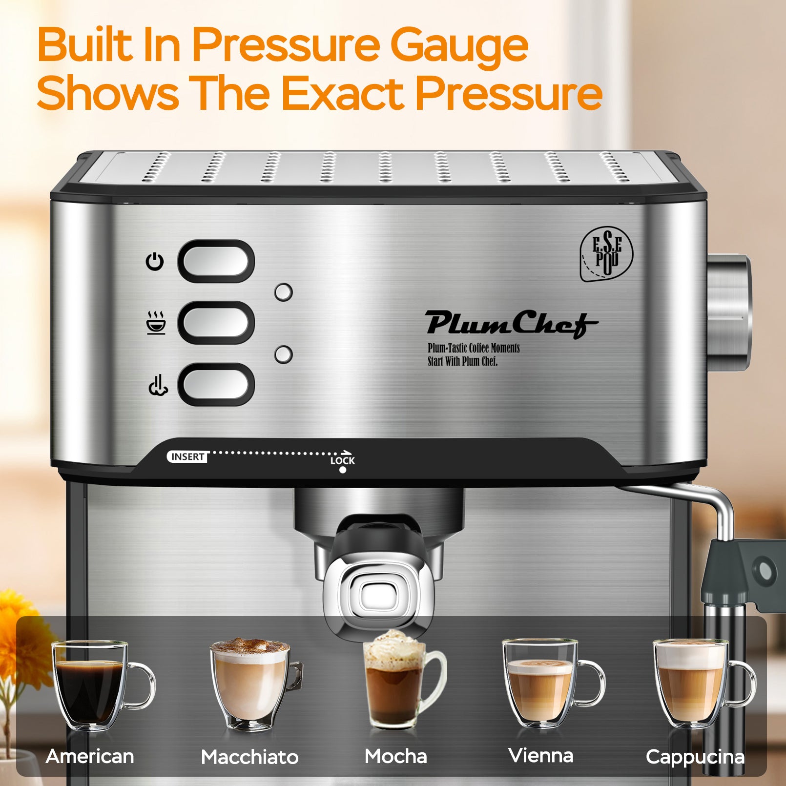 20 Bar Espresso Machine w/ Milk Frother