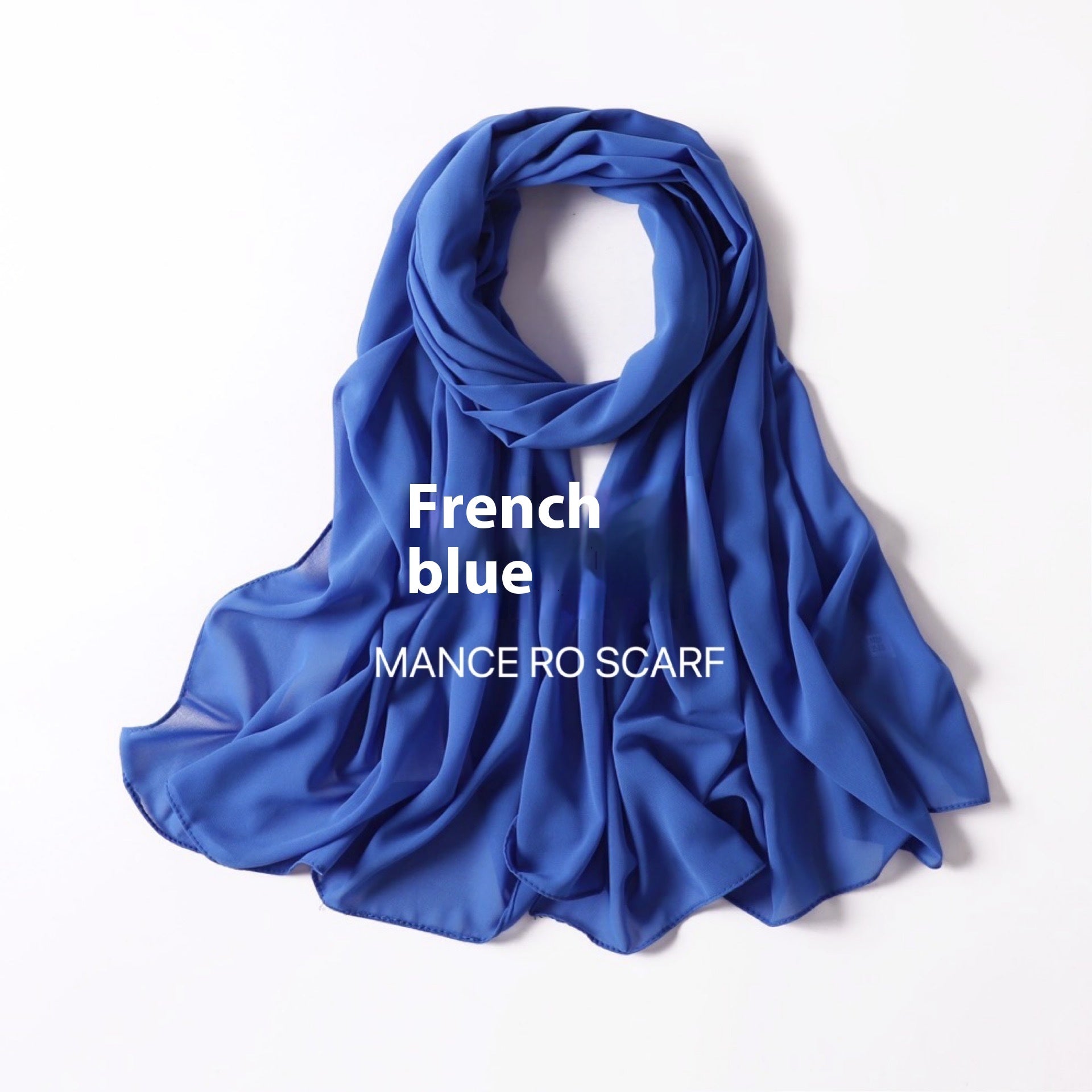 Foulard en mousseline de soie perlée