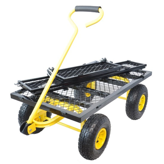 Carriage Gartenwagen aus Stahl mit Schwenkgriff