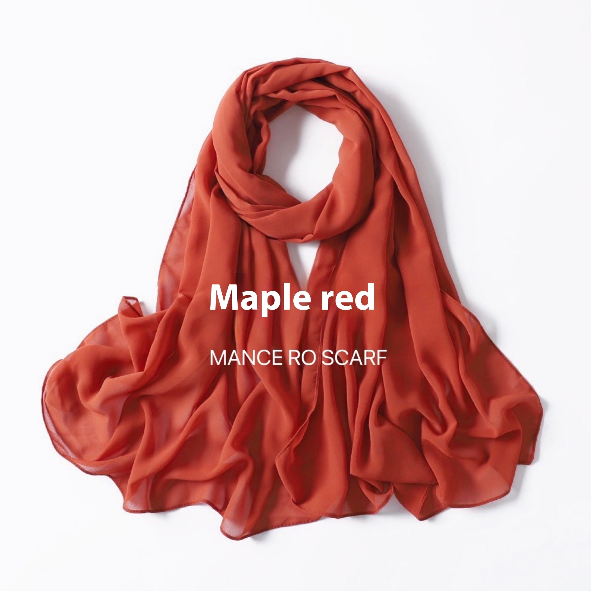 Foulard en mousseline de soie perlée