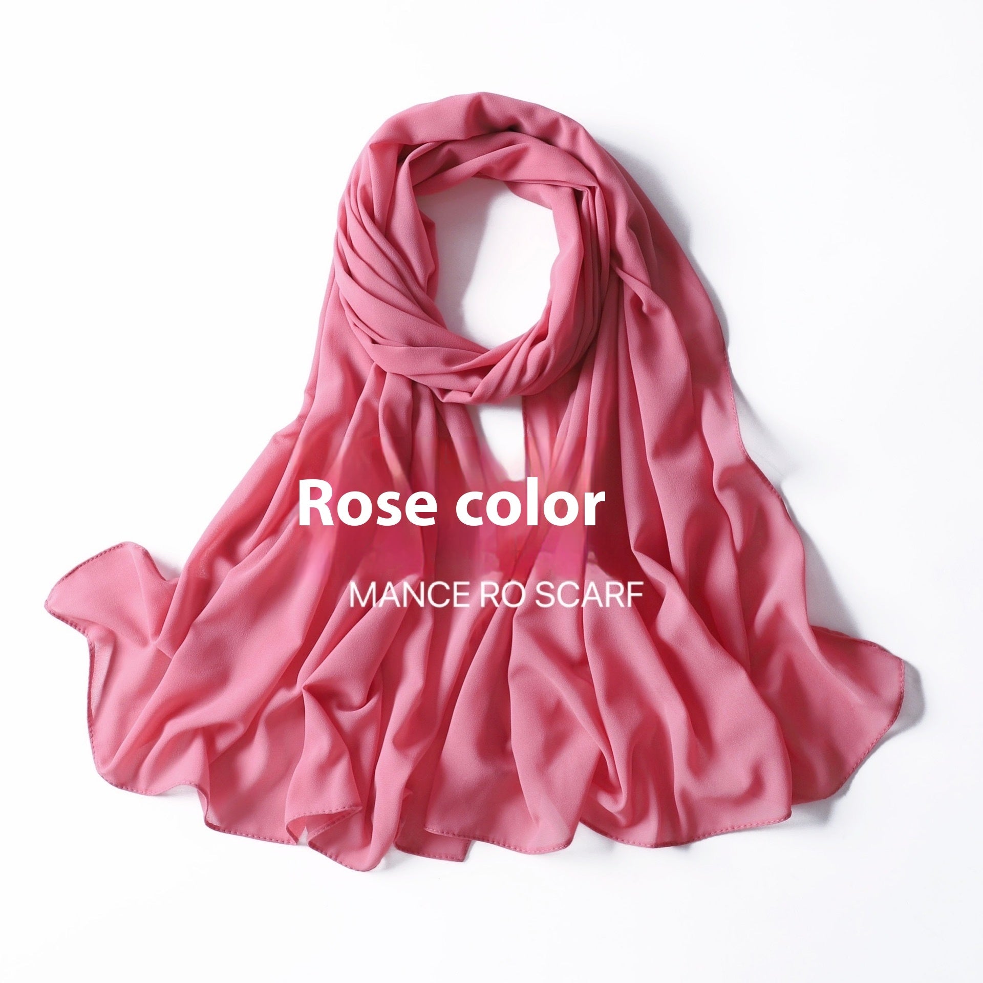 Foulard en mousseline de soie perlée