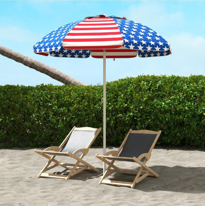 Ventilated Folding Beach Travel Umbrella