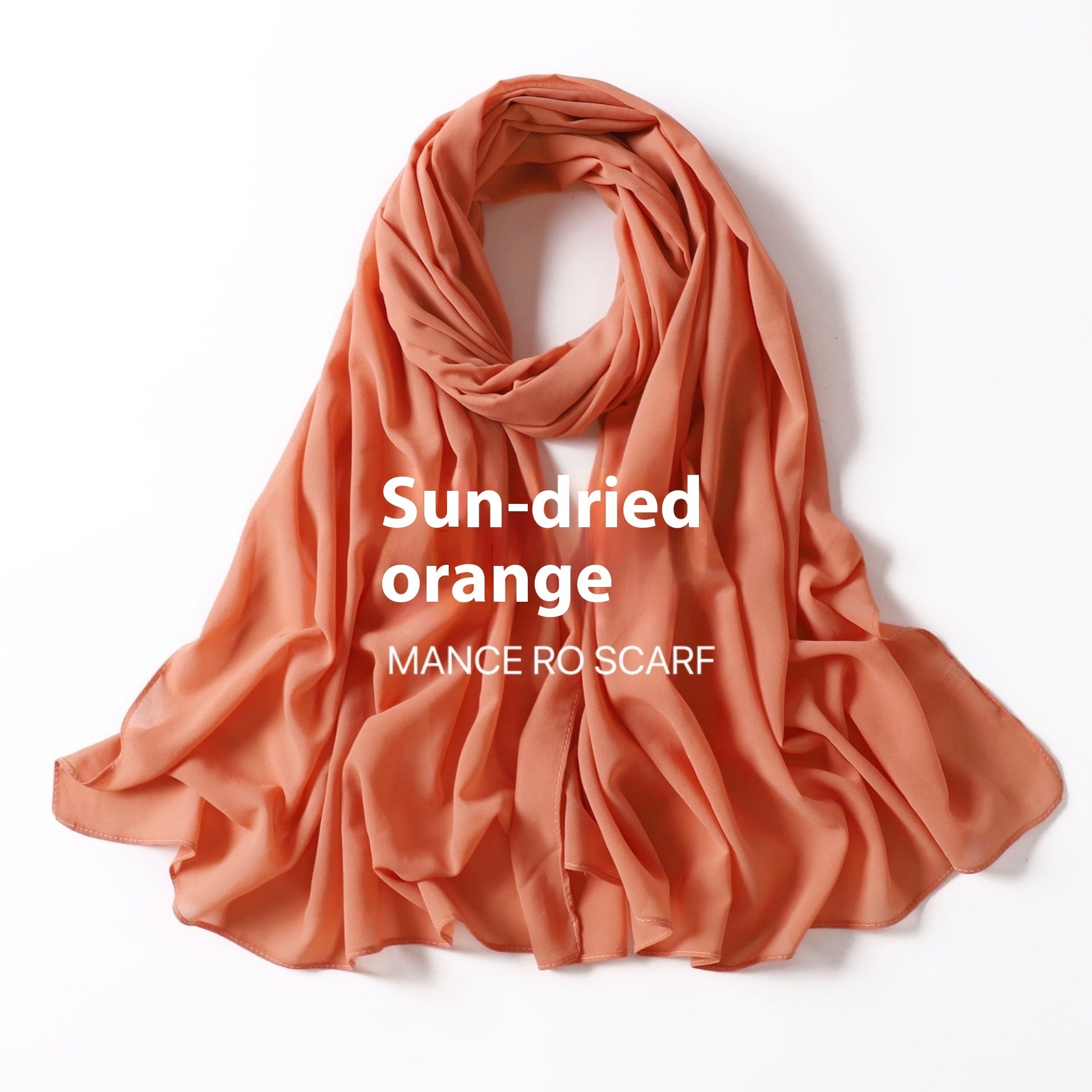 Foulard en mousseline de soie perlée