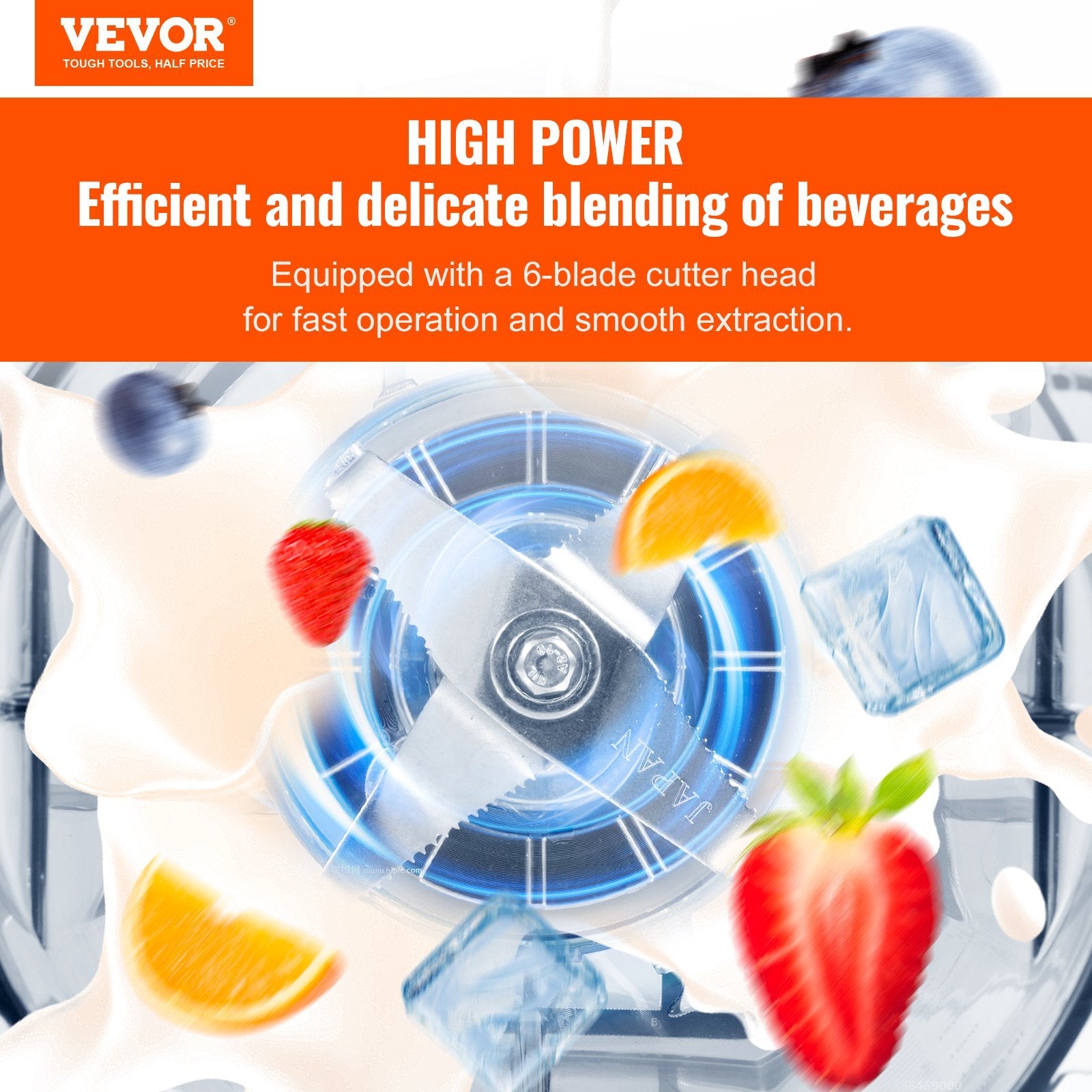 VEVOR Professional Blender 68oz – Black