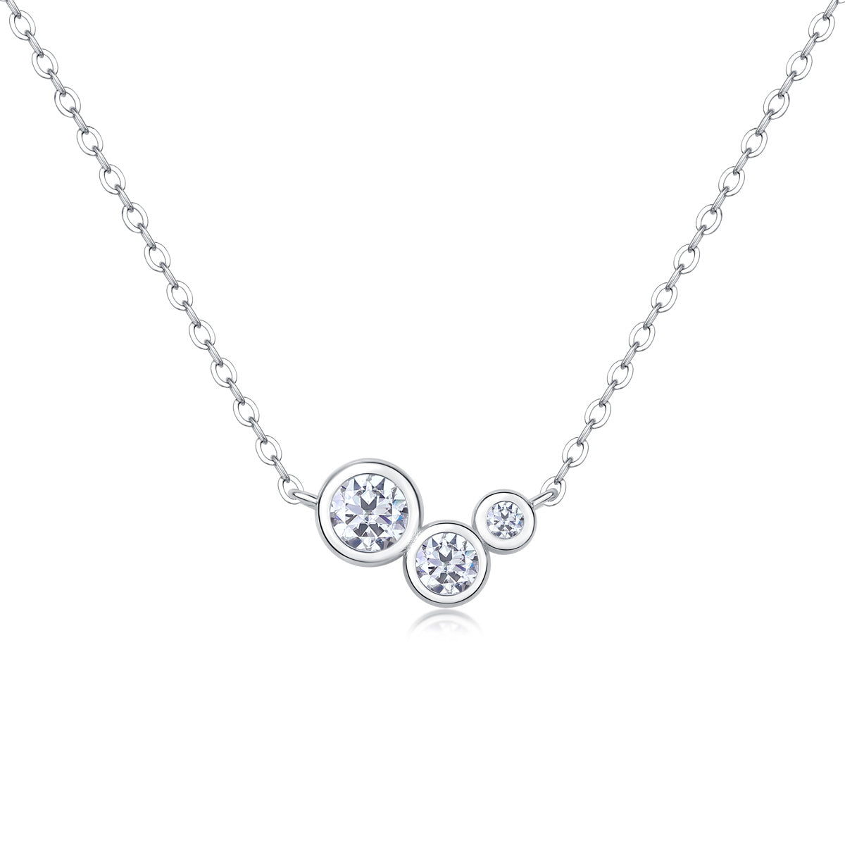 White Dew Diamond Pendant Necklace