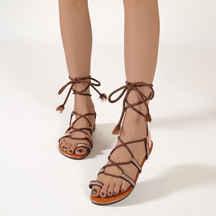 Boho Riemchensandalen für Damen