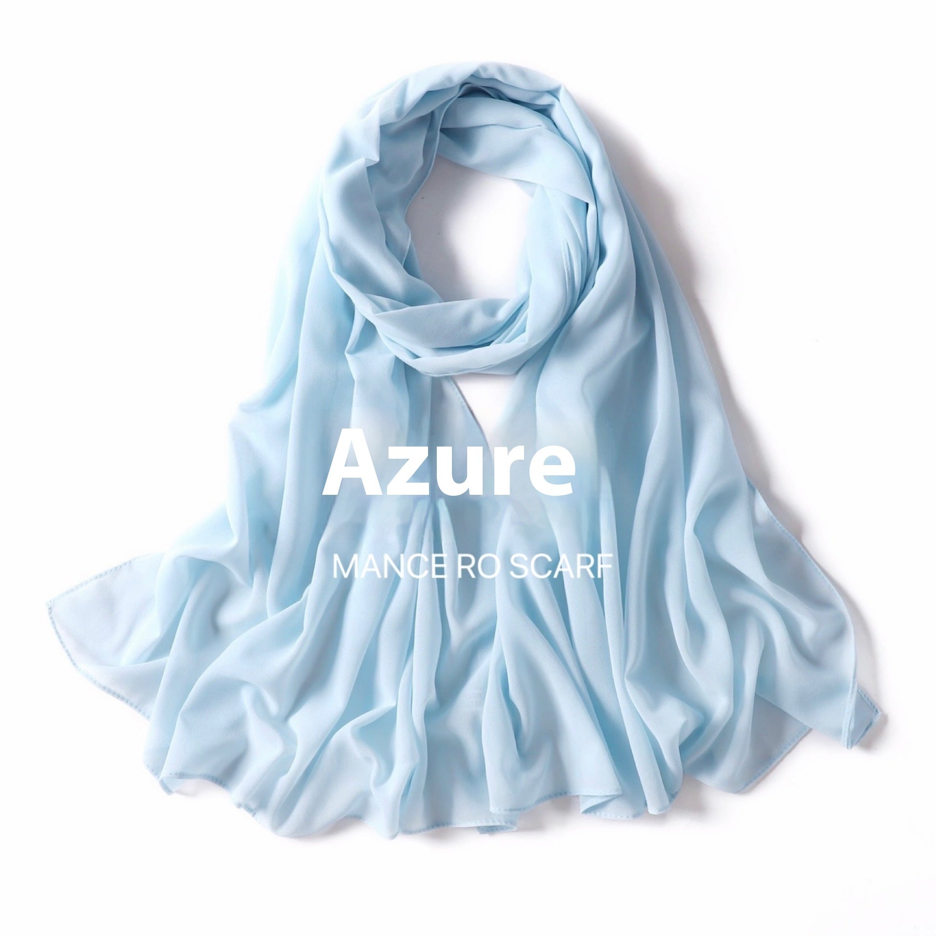 Foulard en mousseline de soie perlée