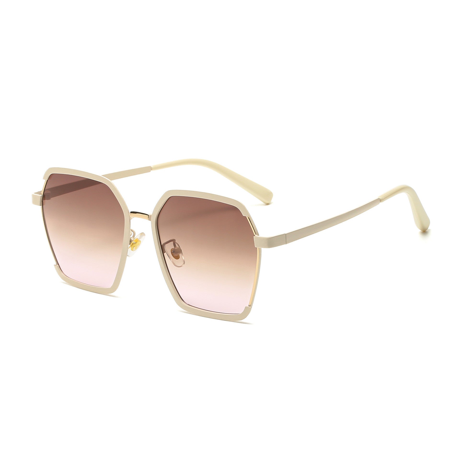 Ins Vintage Halbrahmen-Sonnenbrille